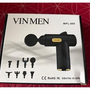 Vinmen WPL-888 Percussion Massage Gun 8 Heads Rechargeable Deep Tissue Massager